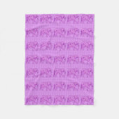 Blume Elefant - Amethyst lila Fleecedecke (Vorderseite)