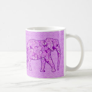 Blume Elefant - Amethyst lila Kaffeetasse