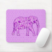 Blume Elefant - Amethyst lila Mousepad (Mit Mouse)