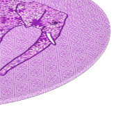 Blume Elefant - Amethyst lila Schneidebrett (Ecke)
