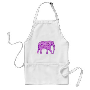 Blume Elefant - Amethyst lila Schürze