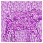 Blume Elefant - Amethyst lila Stoff (Nahaufnahme)
