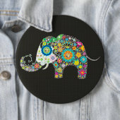 Blume Elefant mit Diamantbolzen Button (Beispiel)