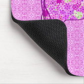 Blume Elefant - Orchid und Magenta Mousepad (Ecke)