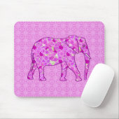 Blume Elefant - Orchid und Magenta Mousepad (Mit Mouse)