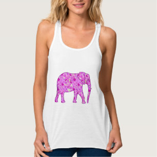 Blume Elefant - Orchid und Magenta Tank Top