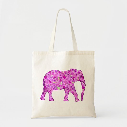 Blume Elefant - Orchid und Magenta Tragetasche (Vorne)