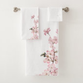 Blume Elegant Rosa Cherry Blossom Badhandtuch Set (Insitu)