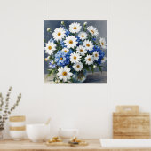 Blume Elegant Täglich Wasserfarben Poster (Küche)