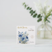 Blume Elegantes Brautparty Wasserfarbe Begleitkarte (Stehend Vorderseite)