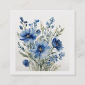 Blume Elegantes Brautparty Wasserfarbe Begleitkarte (Rückseite)