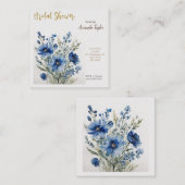 Blume Elegantes Brautparty Wasserfarbe Begleitkarte (Vorne/Hinten)