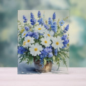 Blume Elegantes Wasser Acrylschild (Neutral)