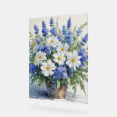 Blume Elegantes Wasser Acrylschild (Winkel)