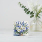 Blume Elegantes Wasser Begleitkarte (Stehend Vorderseite)