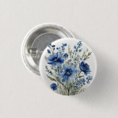 Blume Elegantes Wasser Button (Vorne & Hinten)