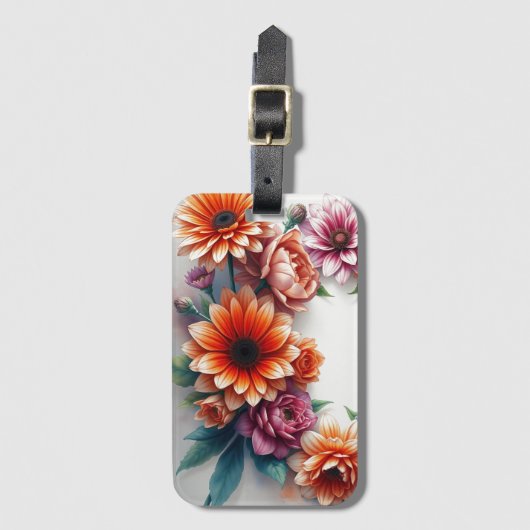 Blume Elegantes Wasser Gepäckanhänger (Vorderseite Vertikal)