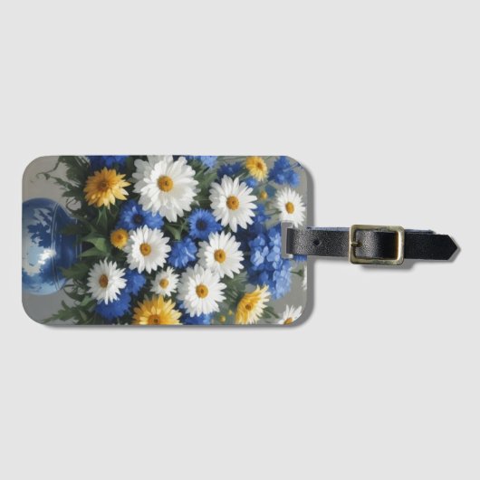 Blume Elegantes Wasser Gepäckanhänger (Vorderseite (Horizontal))