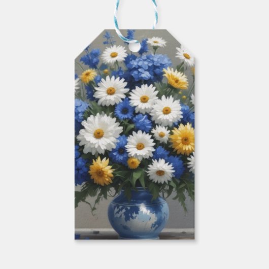 Blume Elegantes Wasser Geschenkanhänger (Vorderseite)