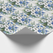 Blume Elegantes Wasser Geschenkpapier (Ecke)