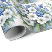 Blume Elegantes Wasser Geschenkpapier (Rolleneckpunkt)