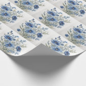 Blume Elegantes Wasser Geschenkpapier (Ecke)