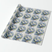 Blume Elegantes Wasser Geschenkpapier (Ungerollt)