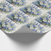 Blume Elegantes Wasser Geschenkpapier (Ecke)