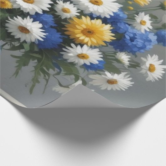 Blume Elegantes Wasser Geschenkpapier (Ecke)