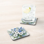 Blume Elegantes Wasser Getränkeuntersetzer (Rechte Seite)
