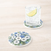 Blume Elegantes Wasser Getränkeuntersetzer (Seite)