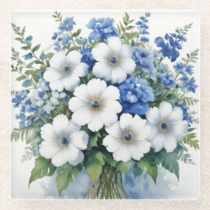Blume Elegantes Wasser Glasuntersetzer