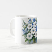 Blume Elegantes Wasser Kaffeetasse (Vorderseite Links)
