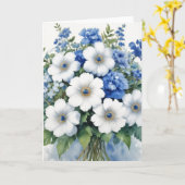 Blume Elegantes Wasser Karte (Gelbe Blume)