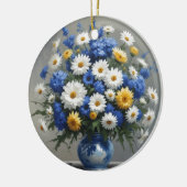 Blume Elegantes Wasser Keramik Ornament (Links)