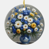 Blume Elegantes Wasser Keramik Ornament (Hinten)