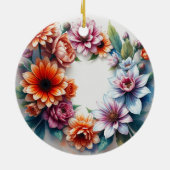 Blume Elegantes Wasser Keramik Ornament (Hinten)