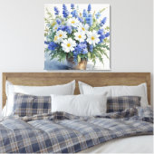 Blume Elegantes Wasser Leinwanddruck (Insitu (Schlafzimmer))