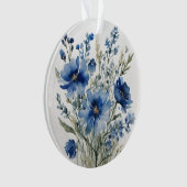 Blume Elegantes Wasser Ornament (Vorderseite)