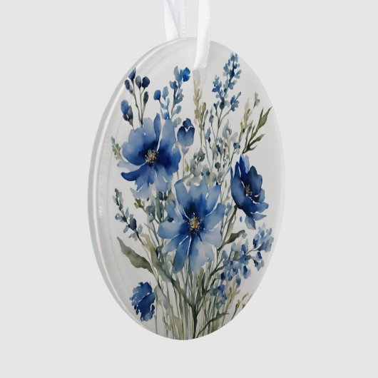 Blume Elegantes Wasser Ornament (Vorderseite)