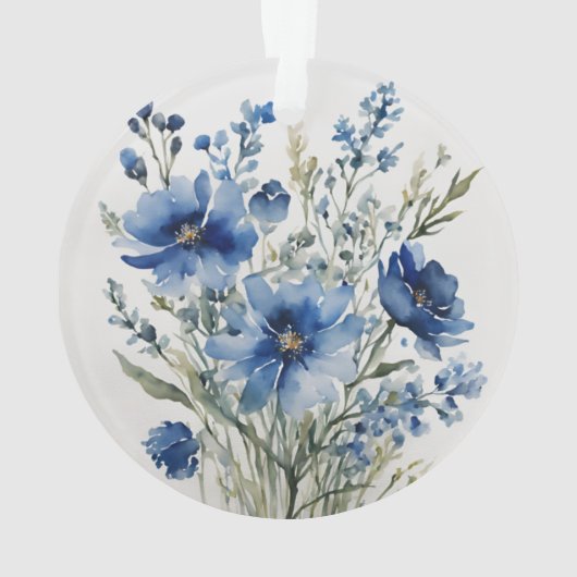 Blume Elegantes Wasser Ornament (Rückseite)