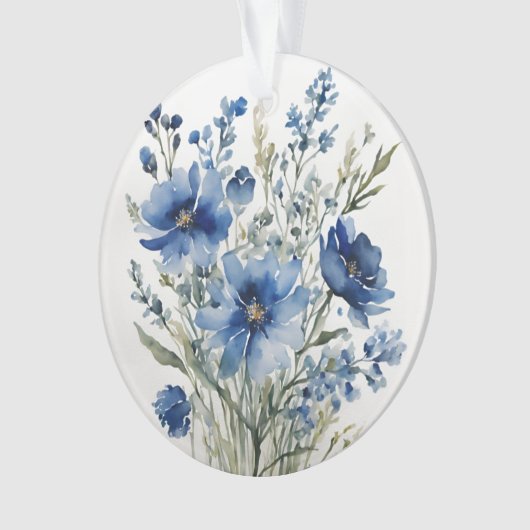 Blume Elegantes Wasser Ornament (Vorderseite)
