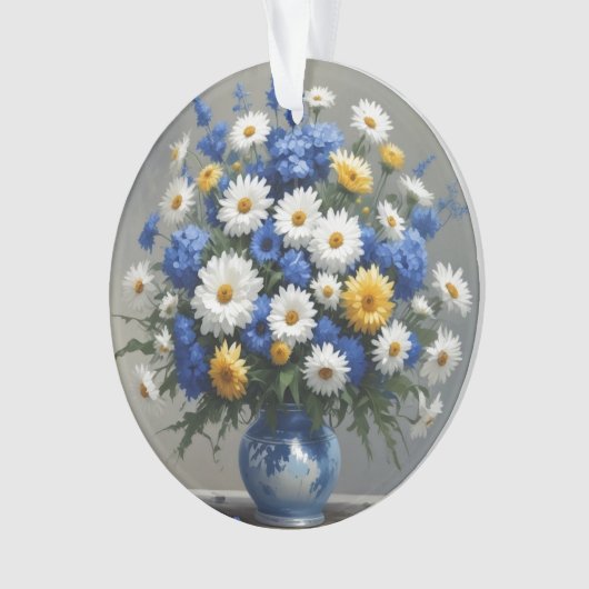 Blume Elegantes Wasser Ornament (Vorderseite)