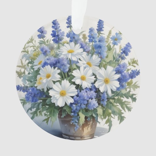 Blume Elegantes Wasser Ornament (Vorderseite)