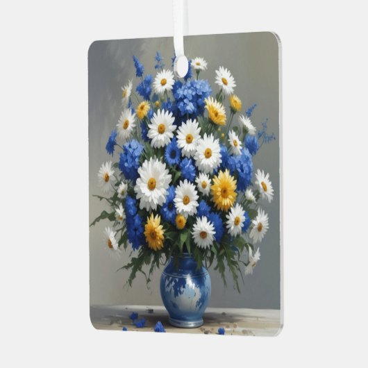 Blume Elegantes Wasser Ornament Aus Metall (Vorderseite links)
