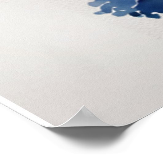 Blume Elegantes Wasser Poster (Ecke)