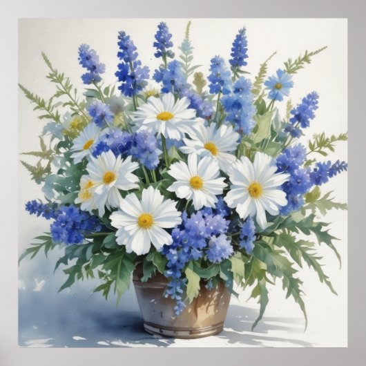 Blume Elegantes Wasser Poster (Vorne)