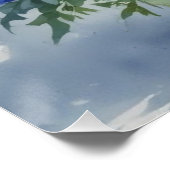Blume Elegantes Wasser Poster (Ecke)