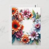 Blume Elegantes Wasser Postkarte (Vorne/Hinten)