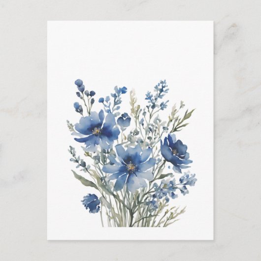 Blume Elegantes Wasser Postkarte (Vorderseite)